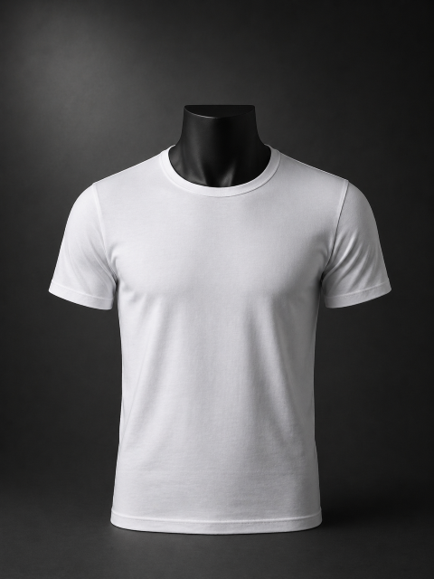 Men Cotton Undershirt Round Neck
