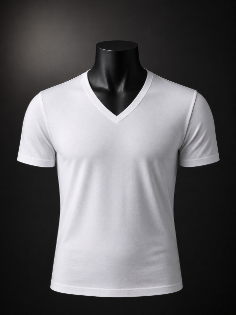 Men Cotton Undershirt V Neck